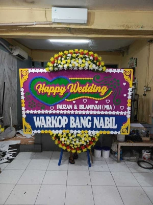 Papan Bunga di Jalan Thamrin Jakarta