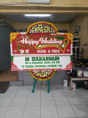 Papan Bunga di Jalan Thamrin Jakarta