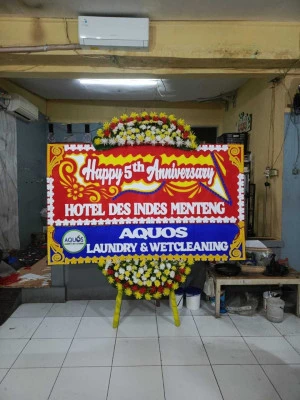 Papan Bunga di Jalan Thamrin Jakarta