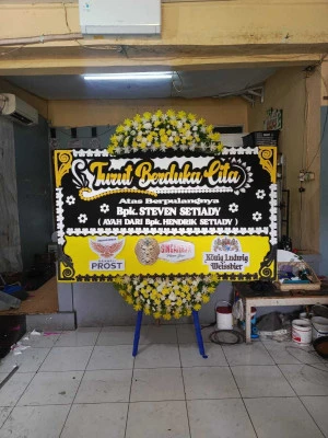 Papan Bunga di Jalan Thamrin Jakarta