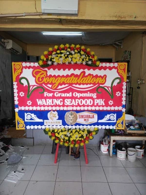 Papan Bunga di Jalan Thamrin Jakarta