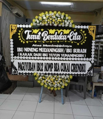 Papan Bunga di Jalan Thamrin Jakarta