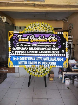 Papan Bunga di Jalan Thamrin Jakarta